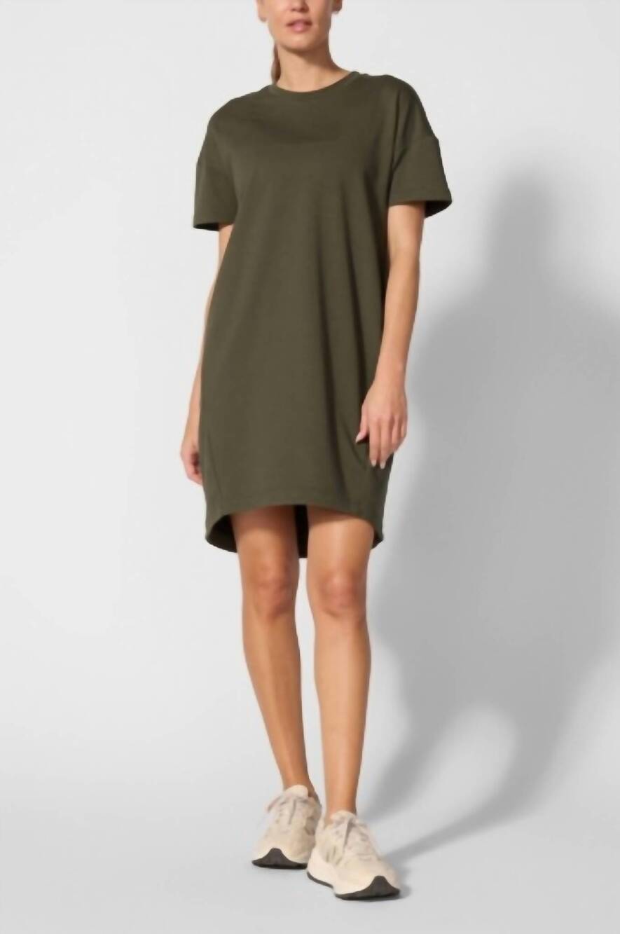 NEW MPG SPORT comfort lite t-shirt dress in kambaba